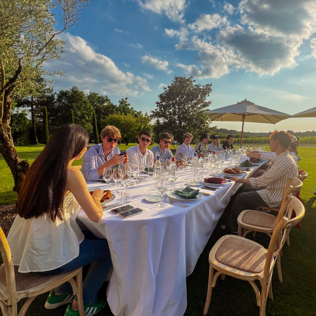 Diner au Château de Fieuzal